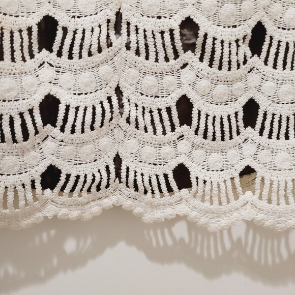 Kate Spade Women's 2 Dress Virginia Black Scalloped Lace Shift Short Sleeve EUC - Picture 7 of 10